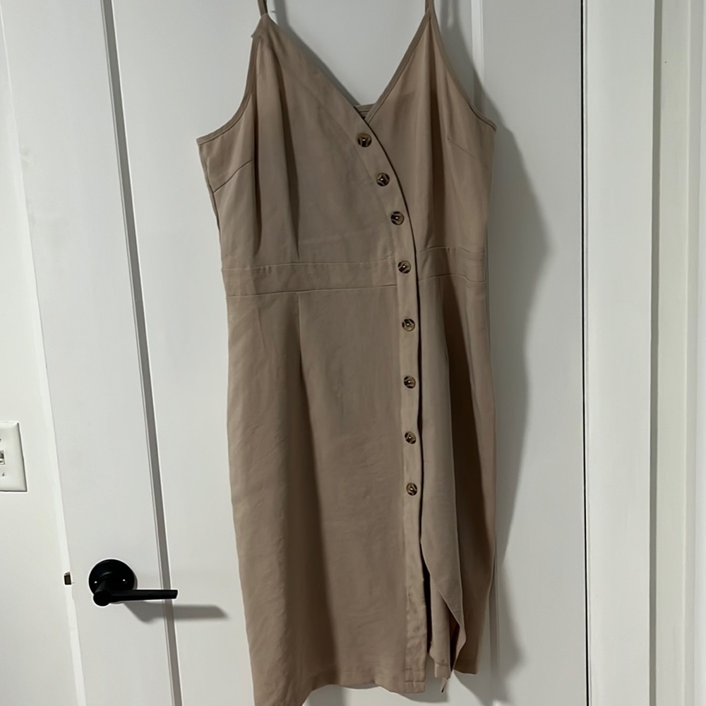 Tan Asymmetrical Dress
